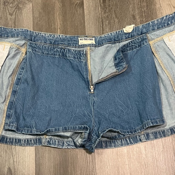 Free People We the Free Midnight Sun Denim Skort size 30 - Picture 9 of 14